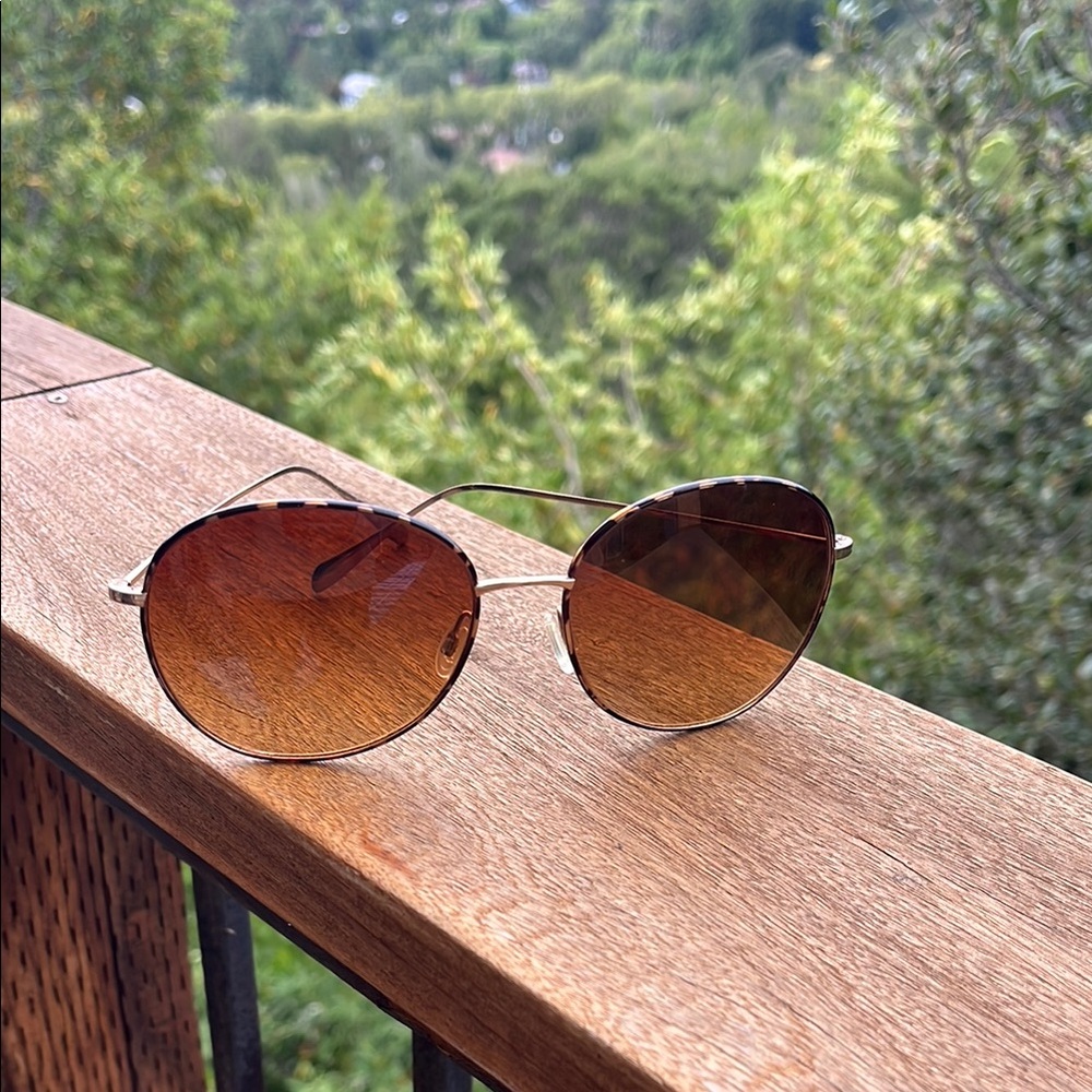 Oliver Peoples Brown Gradient Sunglasses